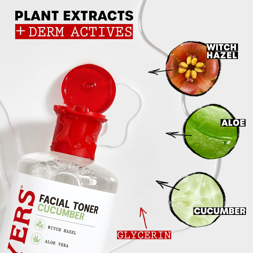 Thayers toner mist on face offering lightweight hydration