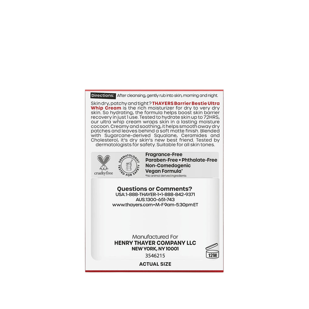 THAYERS cream pictured with Milky Cleanser and Milky Toner for layering benefits