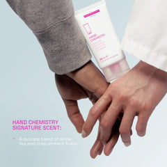 The Chemistry Brand hand cream on bathroom counter showing everyday use