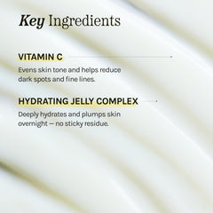 The Crème Shop gel being smoothed on skin demonstrating lightweight absorption