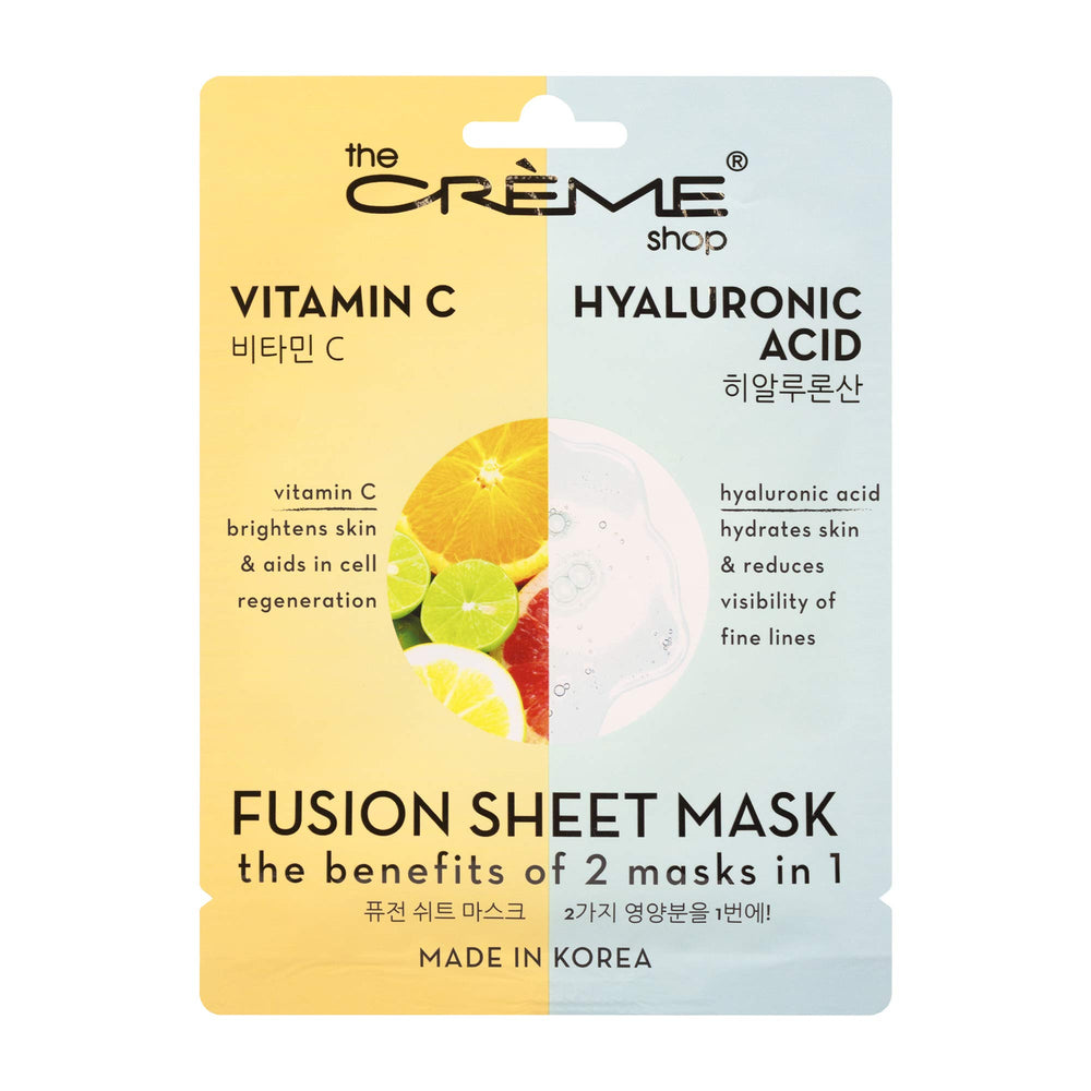 The Crème Shop close-up of serum-soaked mask fabric demonstrating intense hydration