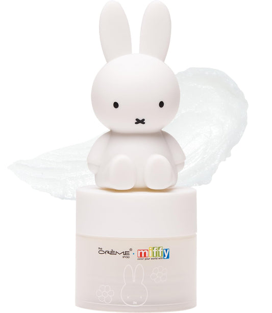 The Crème Shop Miffy lip balm front view showing packaging and tint benefit