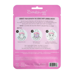 The Crème Shop narwhal pack beside a coin showing scale and single-use convenience benefit