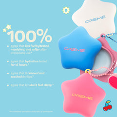 The Crème Shop closeup label highlighting peptides and smoothing benefits