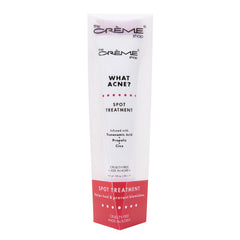 The Crème Shop clear serum texture on fingertip highlighting quick absorption benefit