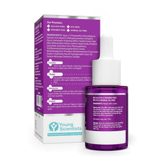 The Derma Co bottle on a bathroom shelf in a routine-focused lifestyle setting