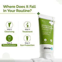 The Derma Co pump dispensing a small amount for controlled hygienic use