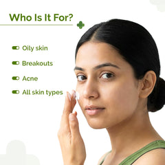 The Derma Co cream texture close-up demonstrating lightweight, non-greasy finish