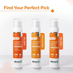 The Derma Co water droplets on skin showing water-resistant performance benefit
