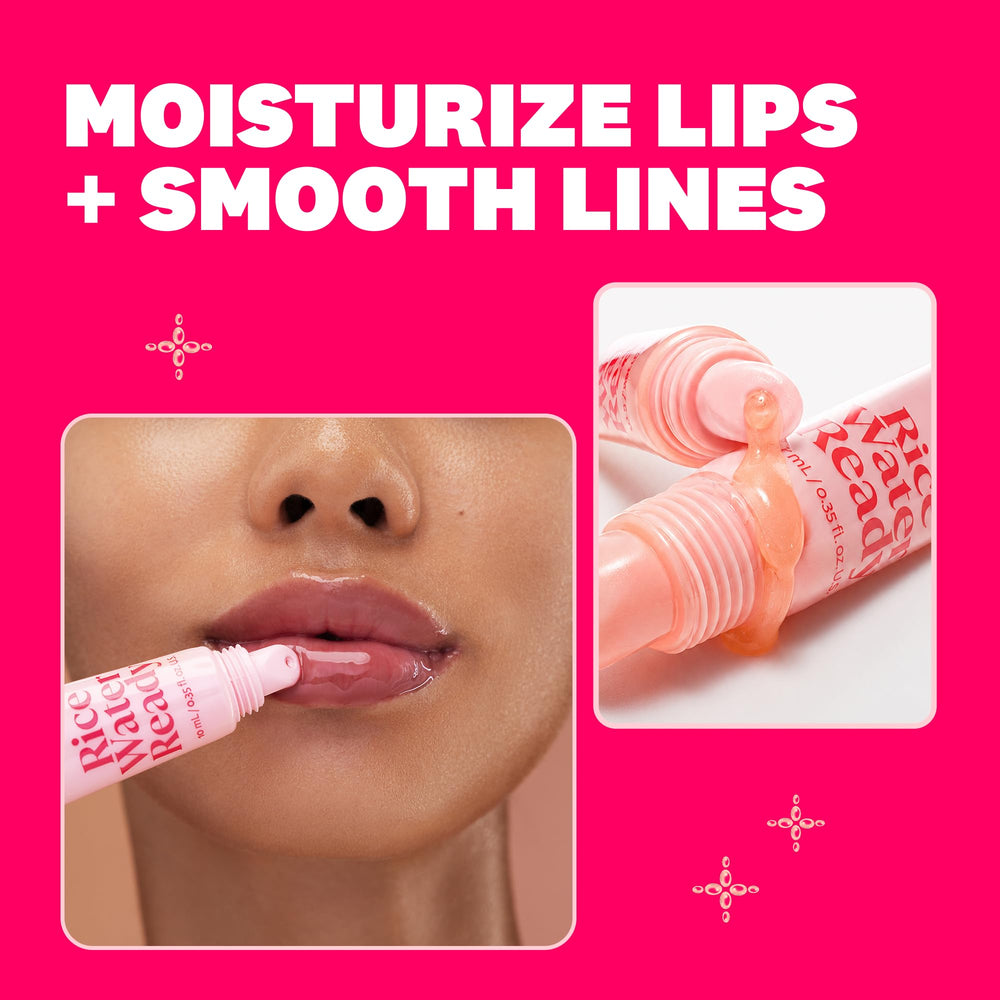 THE FACE SHOP lip serum held in a hand to show size and scale benefit: travel-friendly convenience