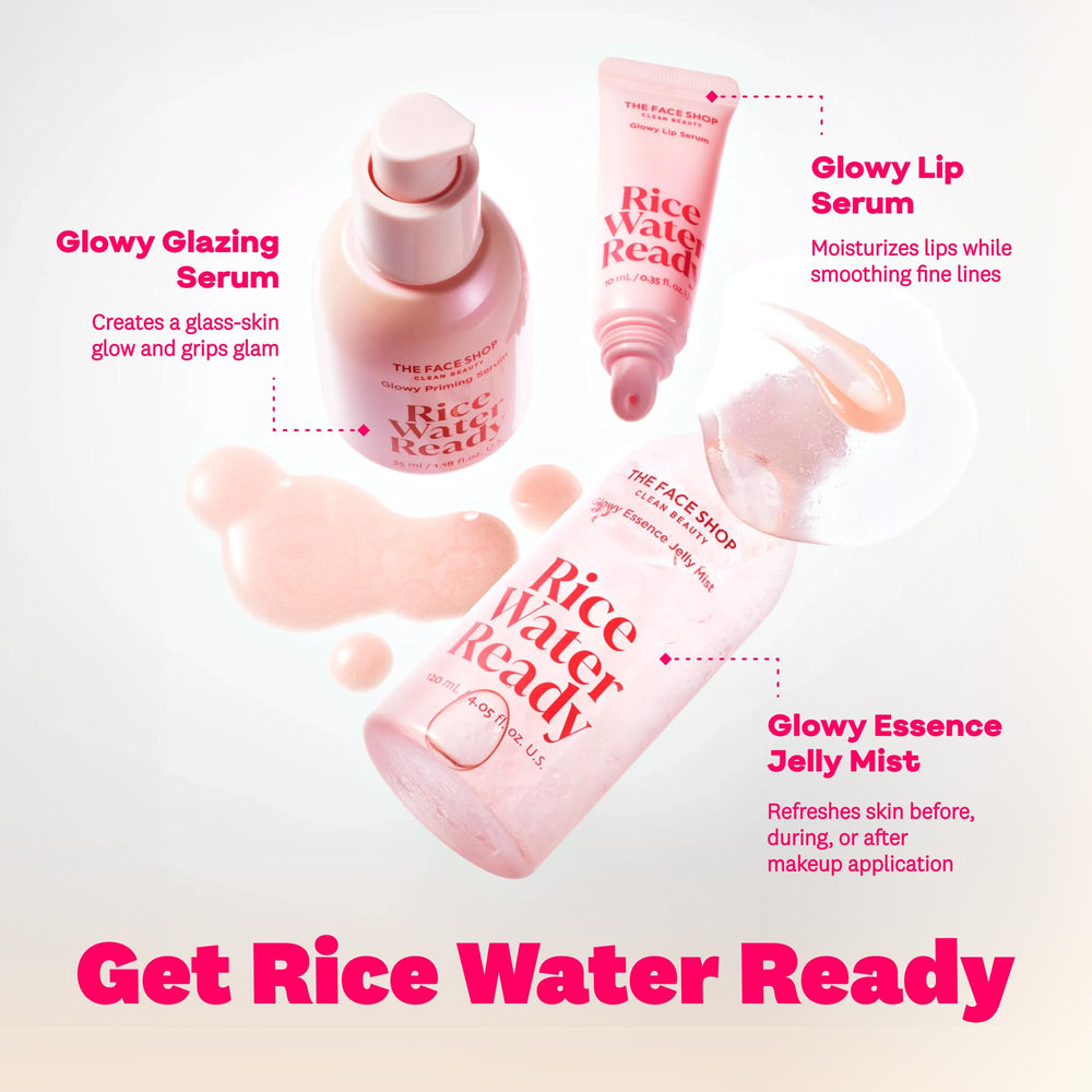 THE FACE SHOP product in a natural outdoor scene showing subtle glow benefit: wearable daily radiance