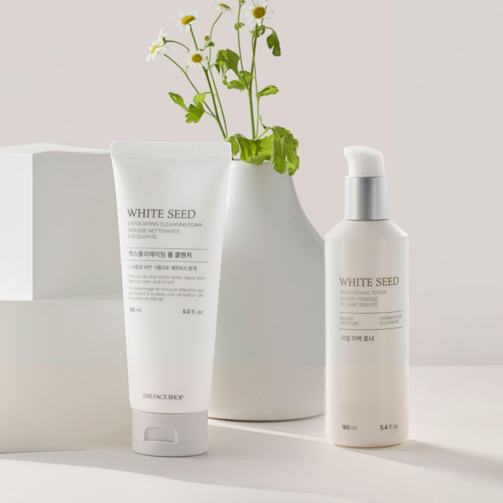 The Face Shop rinsing foam from face showing deep-cleaning while preserving moisture