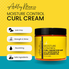 The Hair Diagram Ashley Marie applying cream to damp hair for frizz control