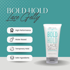 Applying The Hair Diagram gel to hairline to create a natural lace melt
