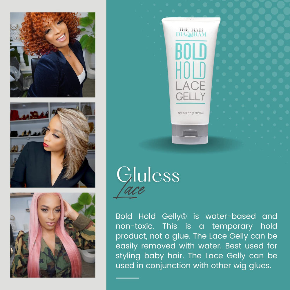 Blow-dryer setting The Hair Diagram gel to secure lace and speed drying