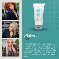 Blow-dryer setting The Hair Diagram gel to secure lace and speed drying