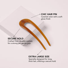 The Hair Edit close-up of acetate texture highlighting smooth glossy surface for easy insertion