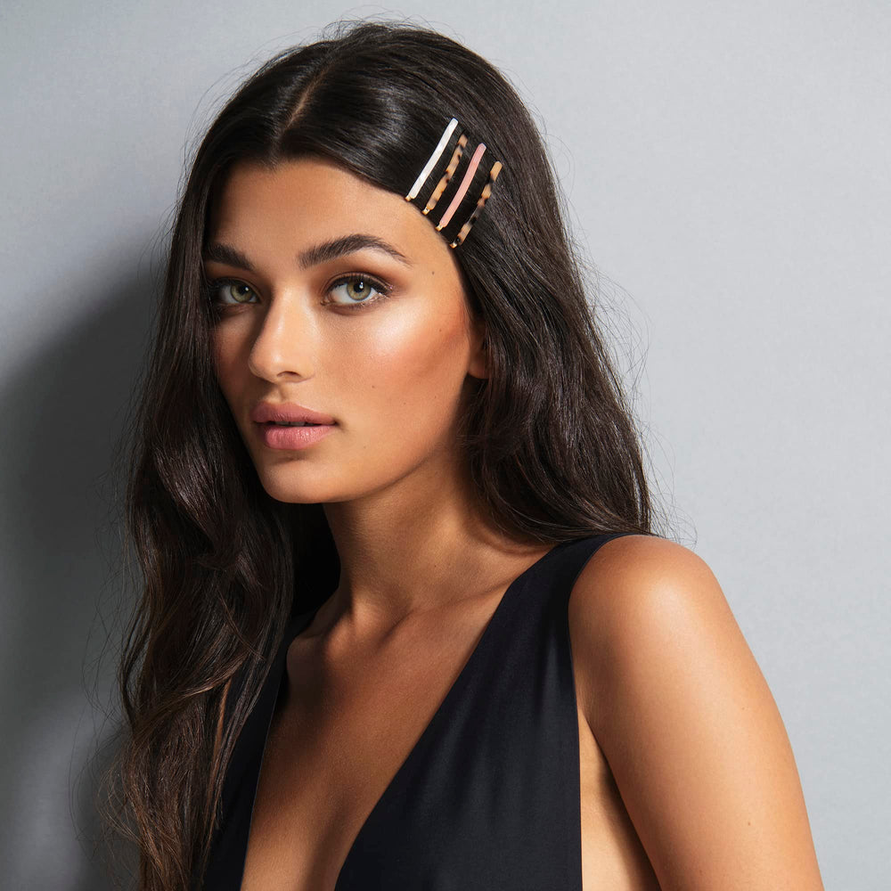 The Hair Edit pins securing a half-up hairstyle for polished hold and quick styling