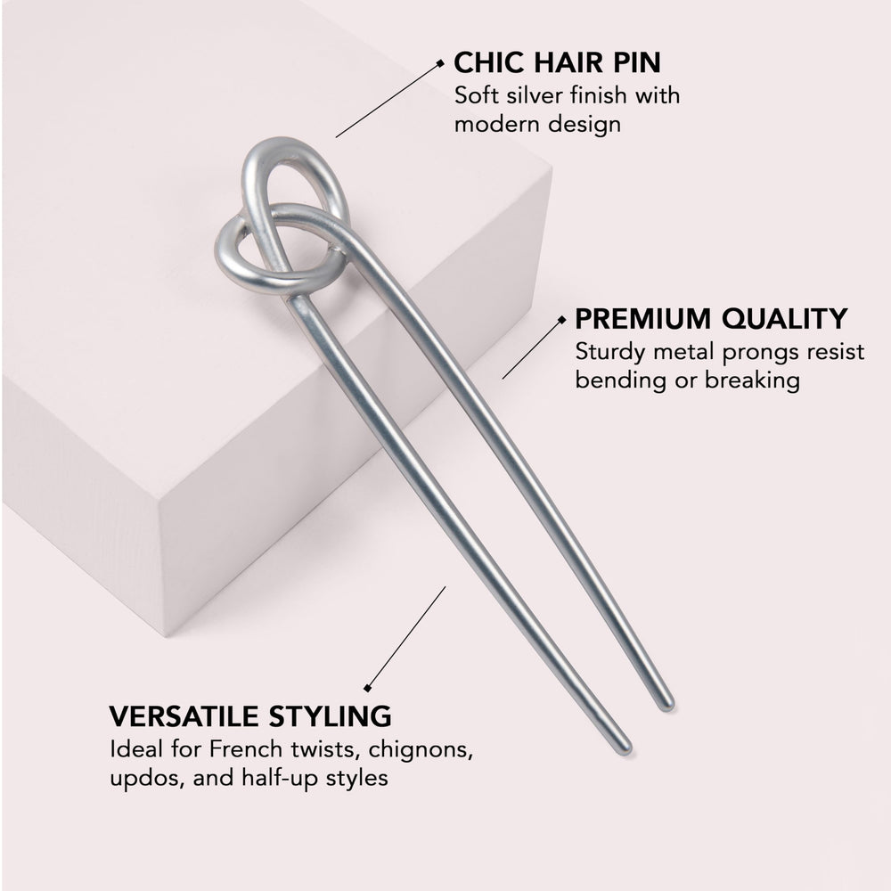 The Hair Edit pin securing a chignon bun demonstrating reliable hold
