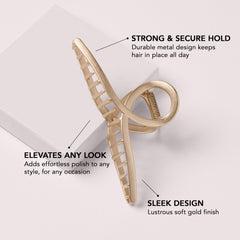 The Hair Edit side profile of clip mechanism showing sturdy metal hinge for secure hold