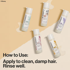 The Honest Company before-and-after detangling image showing smoother, softer hair