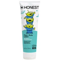 The Honest Company front packaging with Toy Story art showing family-friendly design and safe formula