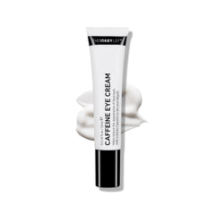 The INKEY List tube front view showing compact eye cream for travel convenience