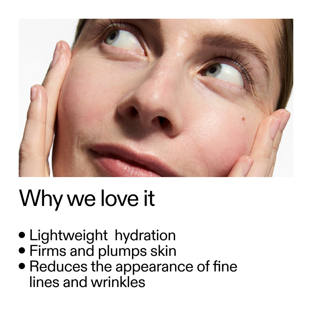 The INKEY List cream texture close-up highlighting lightweight, fast-absorbing consistency and hydration