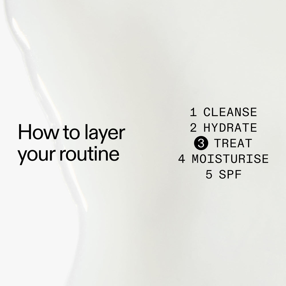 The INKEY List droplet on skin illustrating surface hydration and plumping