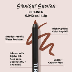 The Lip Bar straight shooter precision tip close-up for accurate lining