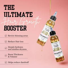 The Mane Attraction oil pouring to show thin texture and quick absorption benefit