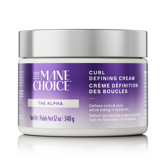 The Mane Choice front packaging showing 12 oz jar and product name with clear branding benefit