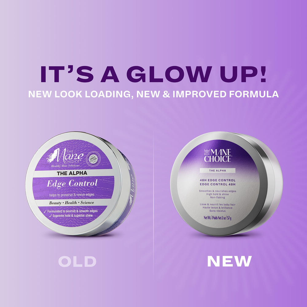 Open jar close-up highlighting The Mane Choice gel texture and smooth slip