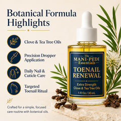 The Mani Pedi Essentials being applied to a toenail illustrating simple daily massage benefit