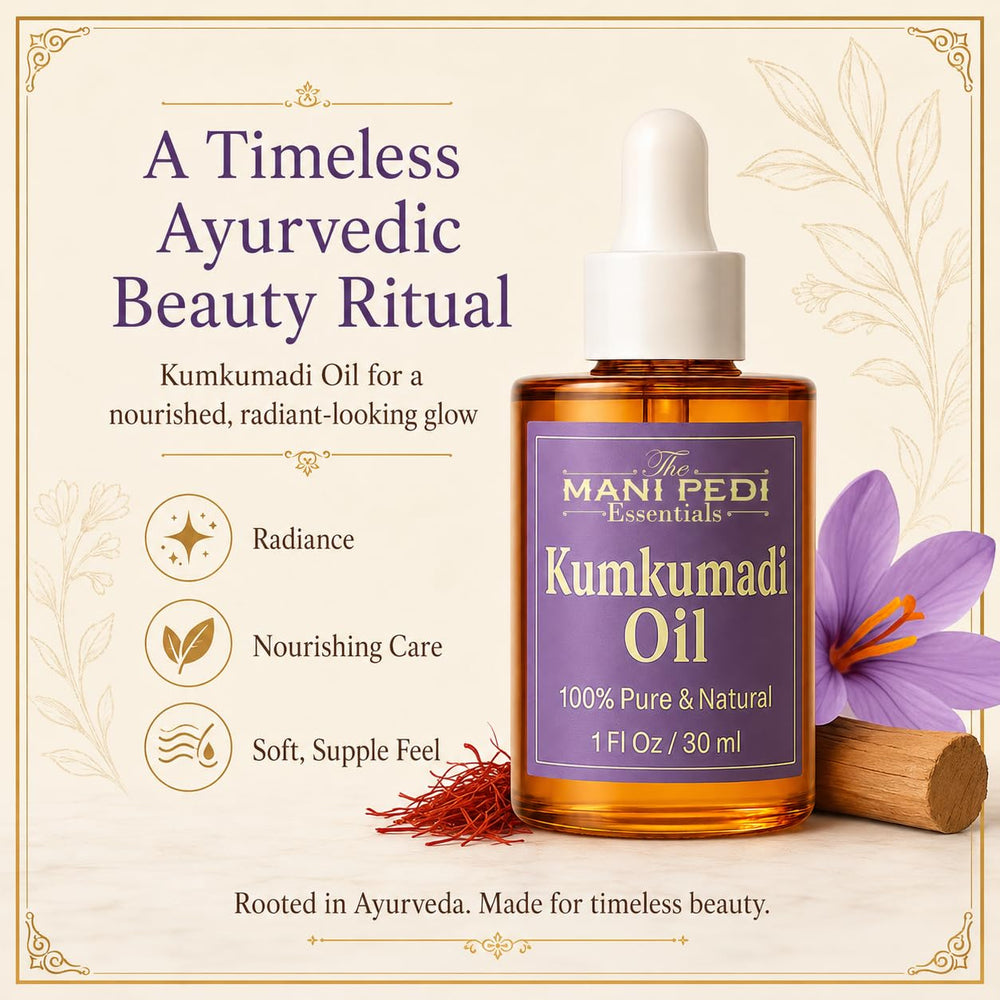 The Mani Pedi Essentials on a bathroom vanity conveying daily skincare ritual
