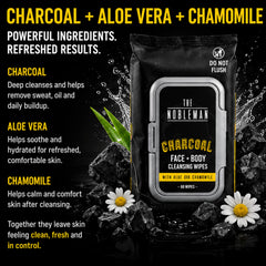 The Nobleman charcoal and aloe arrangement highlighting detox and hydration