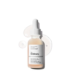 The Ordinary front bottle showing label and compact 1 fl oz size for easy storage