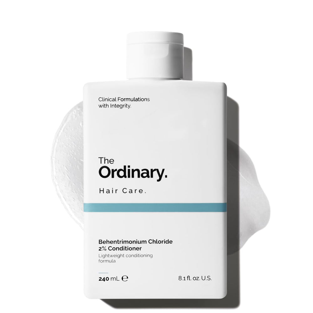 The Ordinary front packaging showing conditioner bottle and clear labeling for easy selection