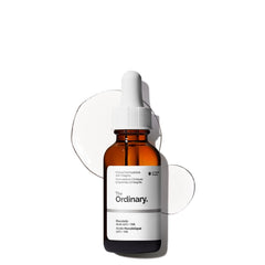 The Ordinary bottle front packaging showing clear label and product benefit