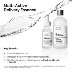 Drop of The Ordinary essence on hand showing quick absorption and softening benefit
