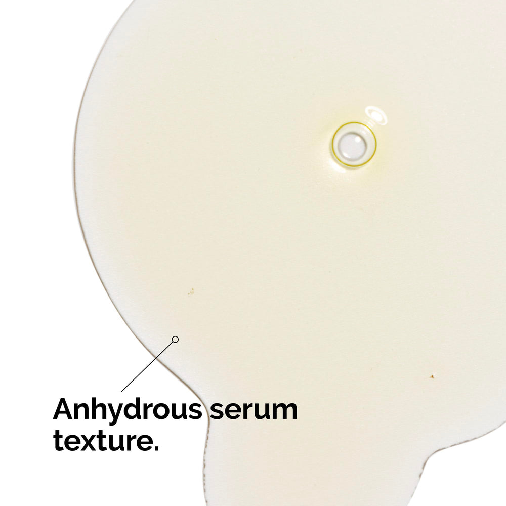 The Ordinary serum pictured next to nighttime skincare items showing evening use