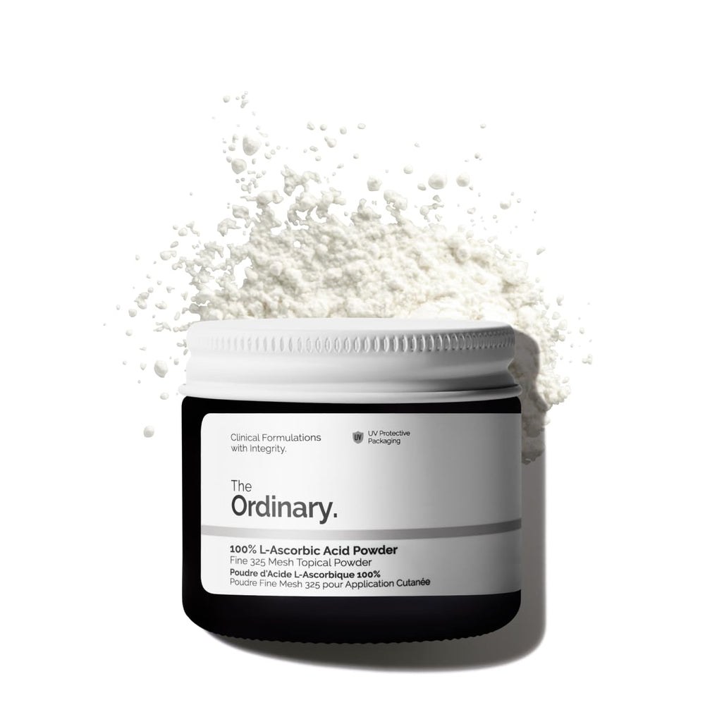 The Ordinary powder front packaging showing product name and size for clear identification and trust