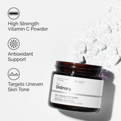 The Ordinary powder blended in serum dropper demonstrating how to mix and apply precisely
