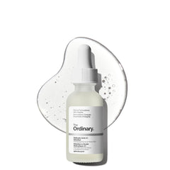 The Ordinary front bottle showing clean packaging and easy use benefit