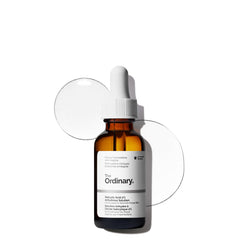 The Ordinary front packaging showing the bottle and label benefits