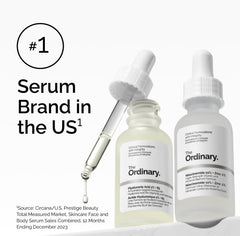 The Ordinary squalane label detail focusing on plant-derived ingredient transparency