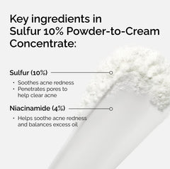 The Ordinary powder-to-cream on fingertip demonstrating easy activation