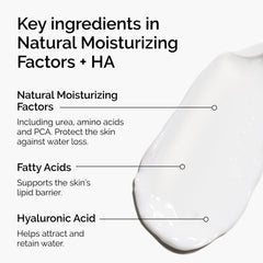The Ordinary cream texture close-up illustrating lightweight, non-greasy finish