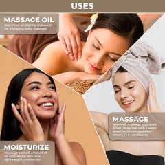 The Organic Forest grapeseed oil on hand showing quick absorption and softening