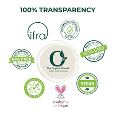 The Organic Forest bottle in bathroom setting showing everyday moisturizing routine benefit